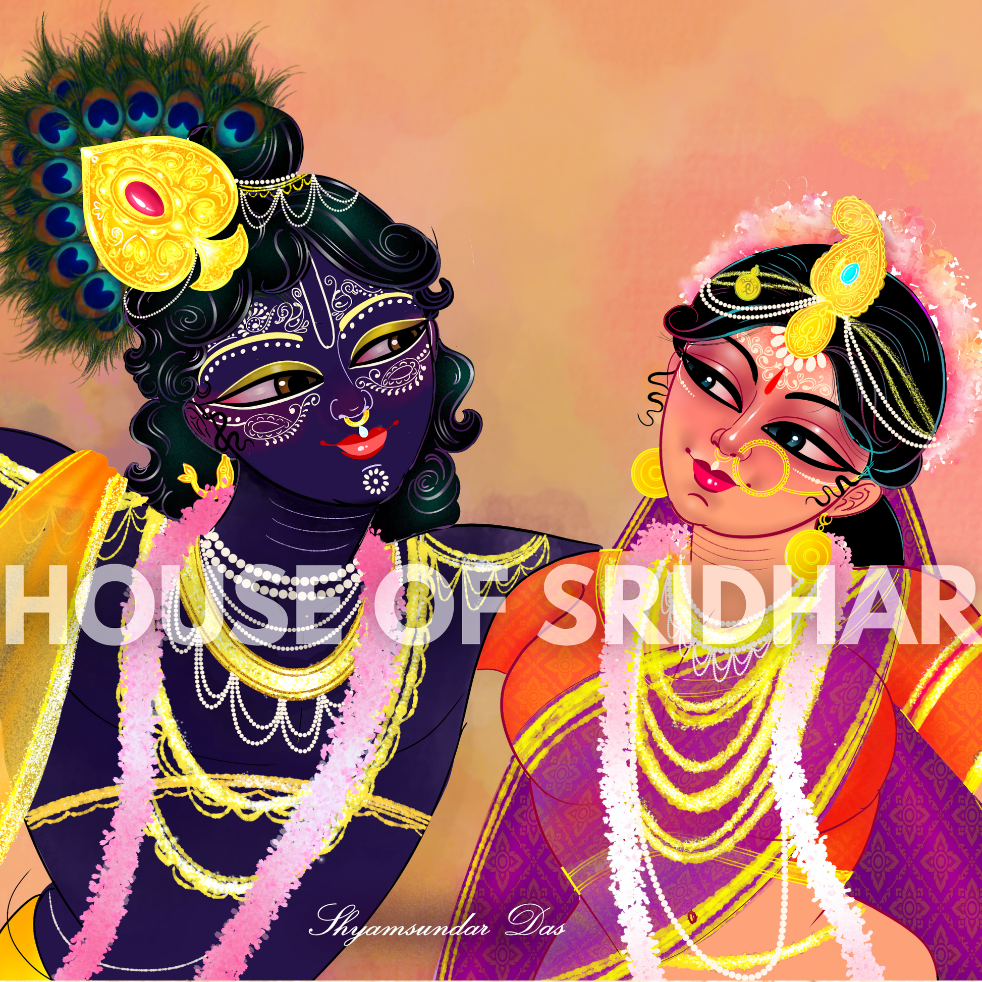 Radha Krishna – Yugal Kishore | Fine Art Print